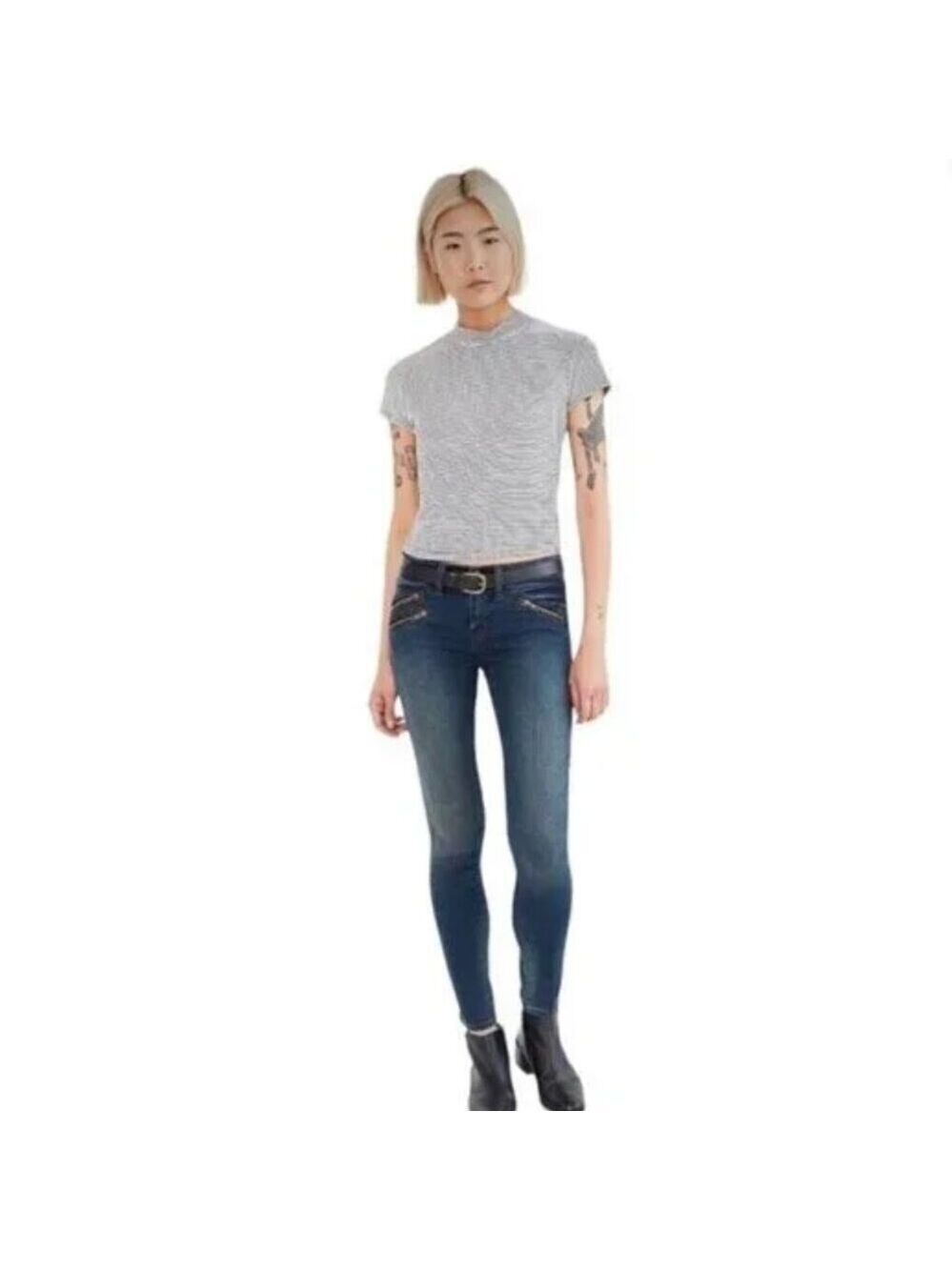 BDG Jeans Moto Style Relaxed Slim Fit Tapered Ankle Zip Size 29